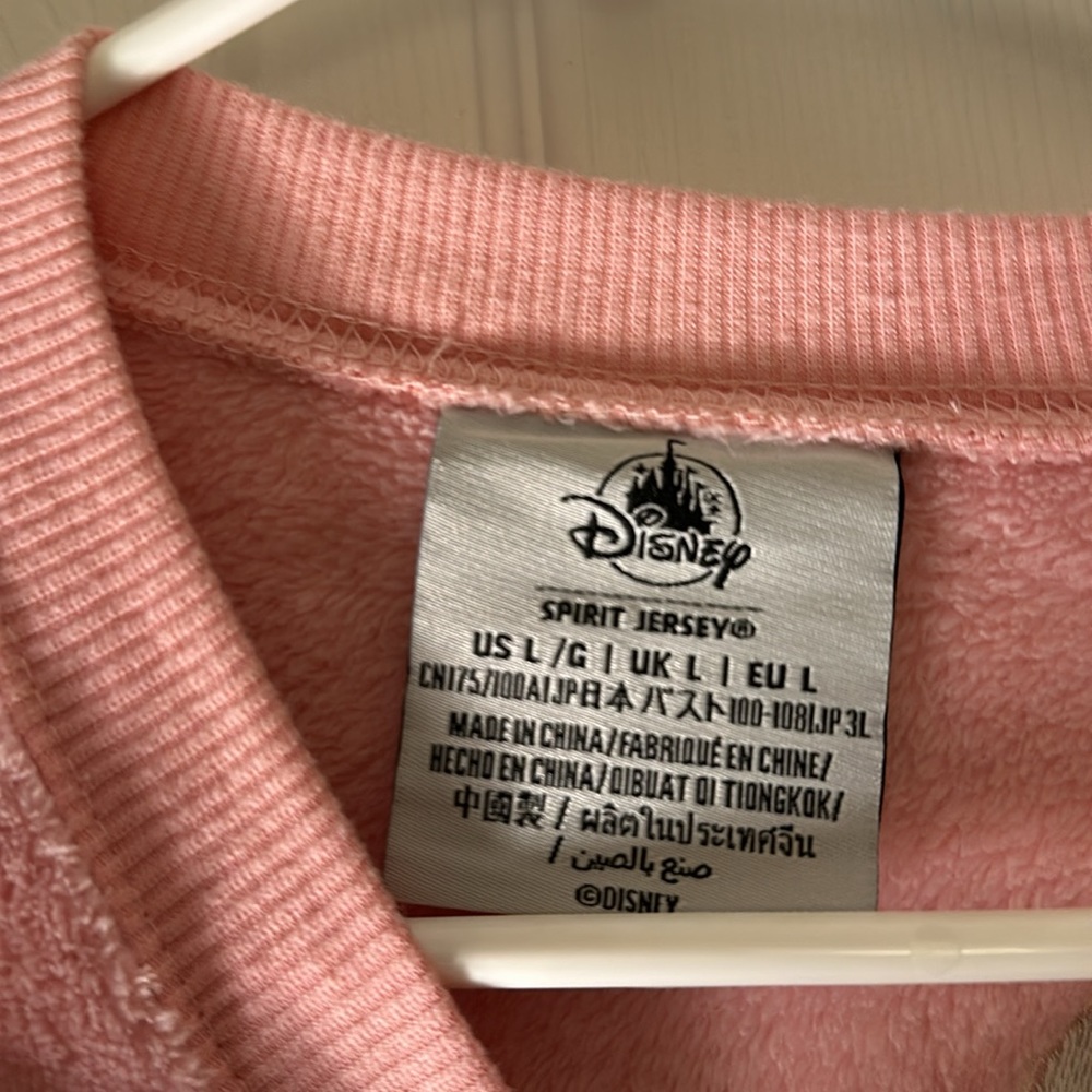 Disney World Pink Polka Dot Fleece Spirit Jersey - Picture 4 of 5
